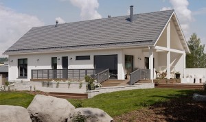 Rakensimme Jyväskylän asuntomessuille muuttovalmiin Ladon.